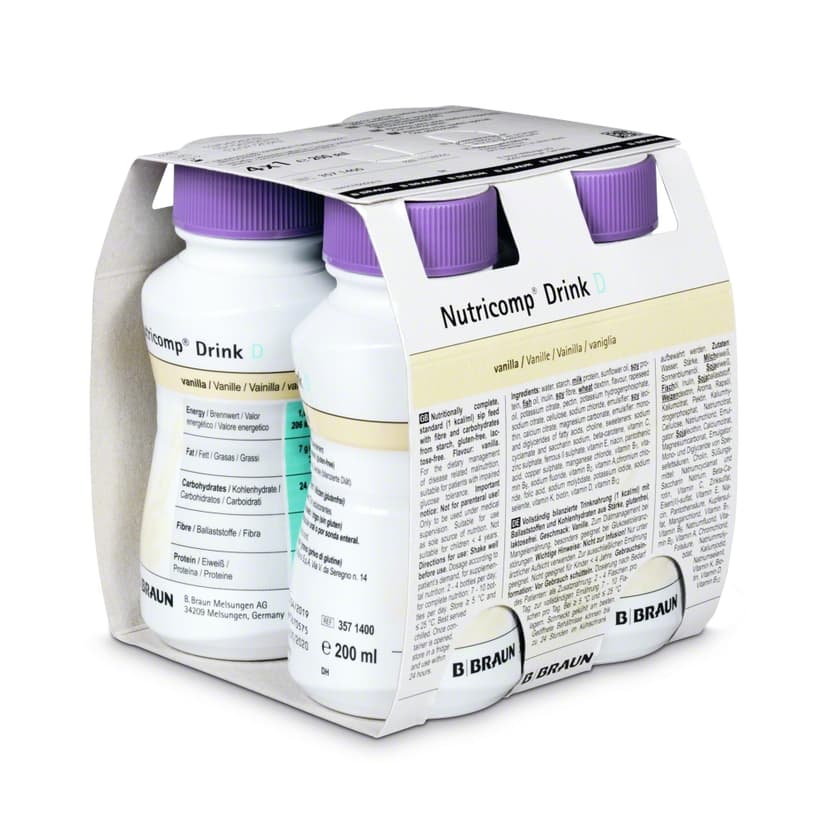 Nutricomp Drink D vanilla-4 x 200ml