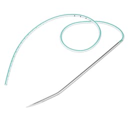Redon Needle with preconnected Drain-Redon drain with single-use, pre-connected needle for wound drainage systems