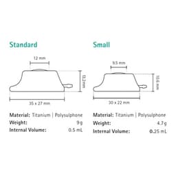 Celsite® Valved available sizes-Product Picture Enlargement CW