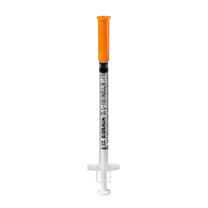 Omnican® N-Insulin syringe with integrated needle