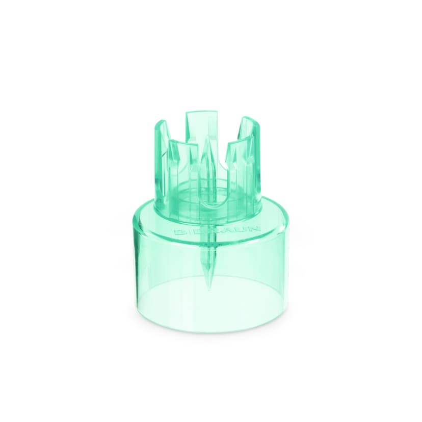 Ecoflac® Mix transfer cap-Transfer cap for transferring fluids between an Ecoflac® plus container and vials (cap diameter: 20 mm)<br/>- REF.No. 16401N