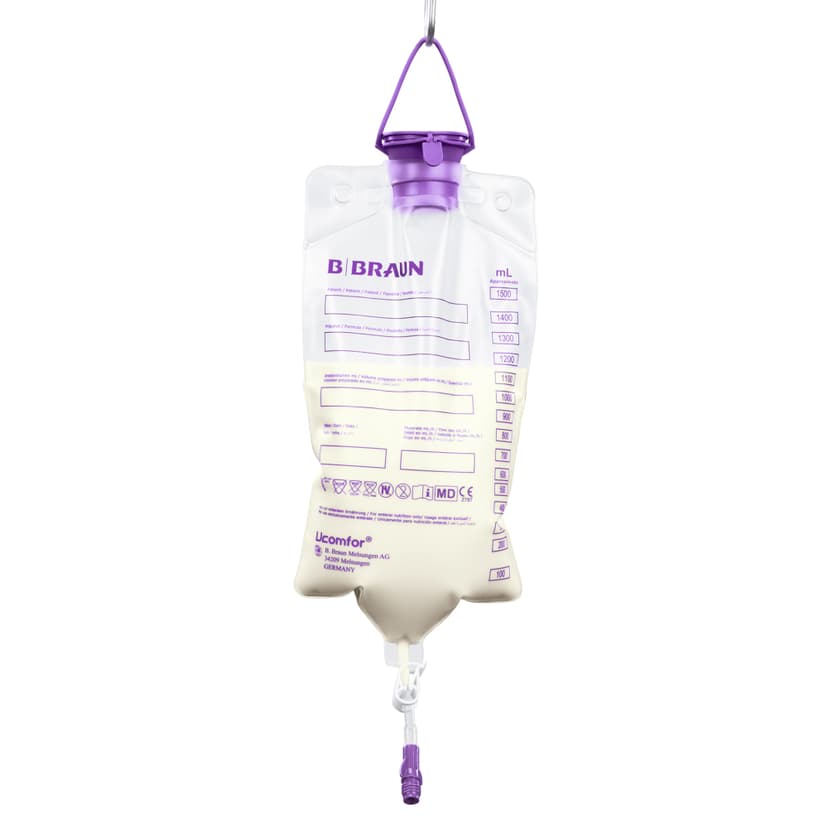 Enteral Nutrition Bag with ENPlus Spike-Enteral Nutrition Bag with ENPlus Spike, 1500 ml, filled