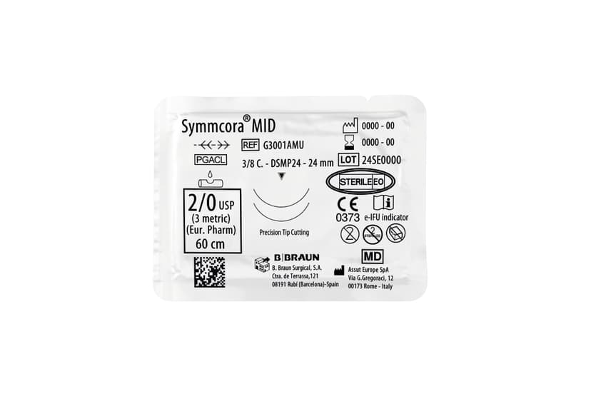 Symmcora® MID peel-Absorbable knotless suture