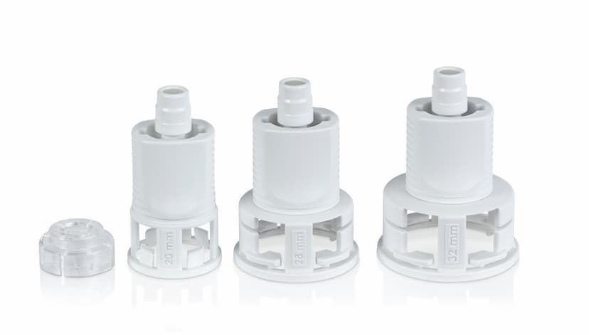 Chemfort vial adaptor-Picture of Chemfort vial adaptor in all sizes, without a protective cap