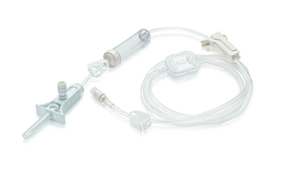 Chemfort  IV safety Set-Image of Chemfort  IV safety Set with 0.2 micron filter with a protective cap